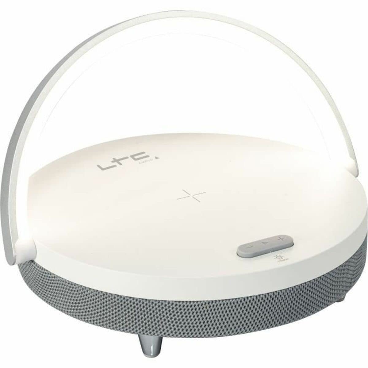SMOOTH-LIGHT - LTC - Heller 5W Bluetooth-Lautsprecher mit Induktionsladefunktion und Freisprecheinrichtung - Weiß und Grau