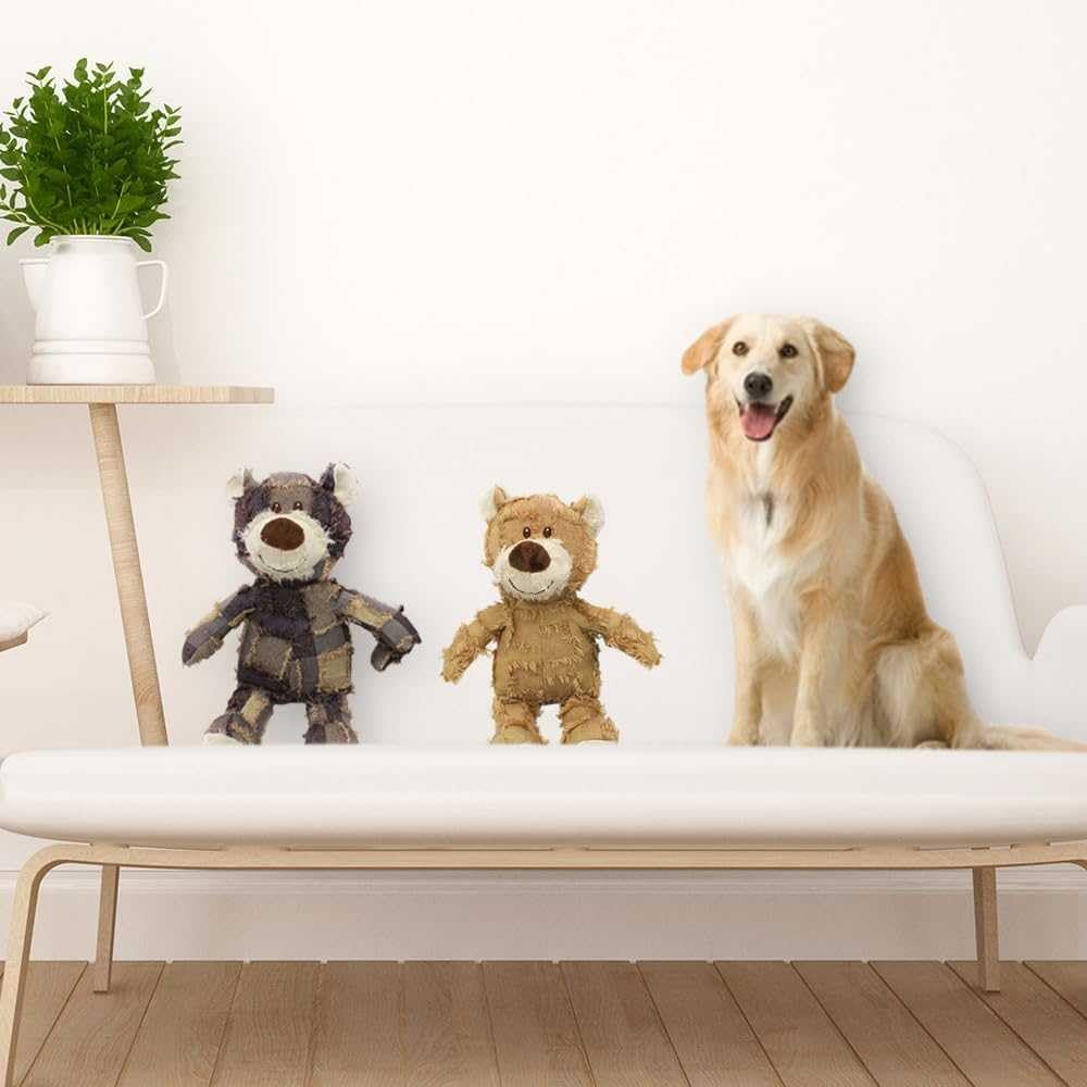 Giocattoli per cani indistruttibili Orso robusto indistruttibile, Giocattoli per cani per masticatori aggressivi, Giocattoli per cani resistenti, Giocattoli interattivi per cani per tutti i