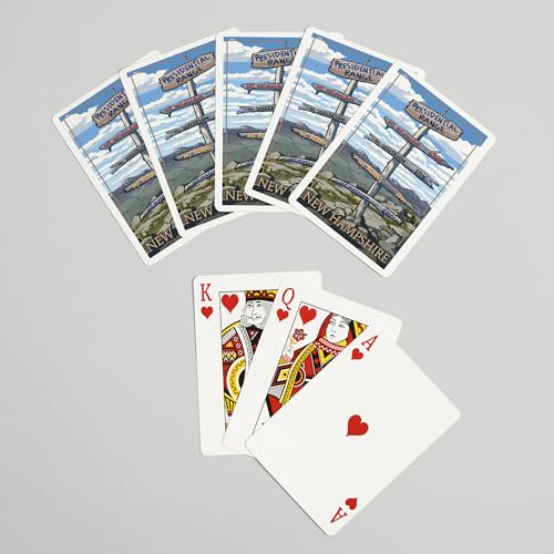 Lantern Press Presidential Range naipes poker 52 miniatura 7