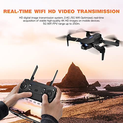 Faltbare GPS-drohne Mit 4k Uhd-Kamera Für Erwachsene mit, 5G WiFi FPV-übertragung, Folge mir, Rundflug, Start/Landung… – Bild 6