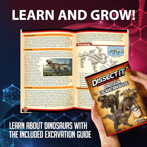Image of Dissect-It Discover-It Dinosaur Dig Kit, Dissecting Gel Kids Science Kit Project to Learn Anatomy, STEM Toys for Ages 6 and Above