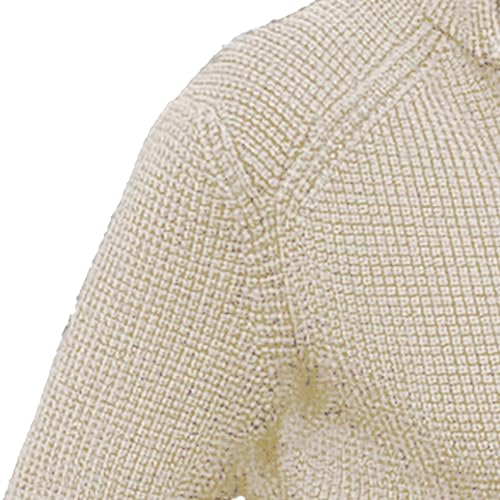 Men's Slim Knitted Button Sweater Solid Color Cardigan Plus Size Tops Casual Fashion Sweatshirt with Pockets4