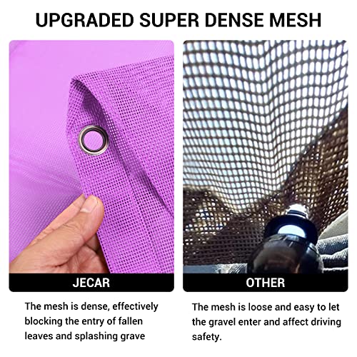 JeCar JLU Sun Shade Mesh Sunshade Provides UV Sun Protection Exterior Accessories Compatible with Jeep Wrangler 2018-2024 JL Unlimited 4 Door Front & Rear, Purple