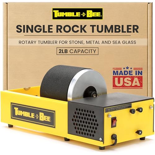 Tumble-Bee Rotary Rock Tumbler | Polish Rocks Glass Metals | Model TB-12, 1X2LB Barrel