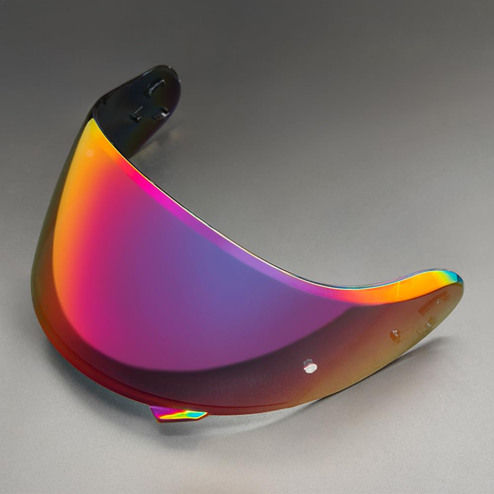 YMTSGEQ Neotec 2 Helmet Visor Replacement.CNS-3 Motorcycle Helmet Shield UV Protection Compatible with Neotec 2 (Revo Rose Red)