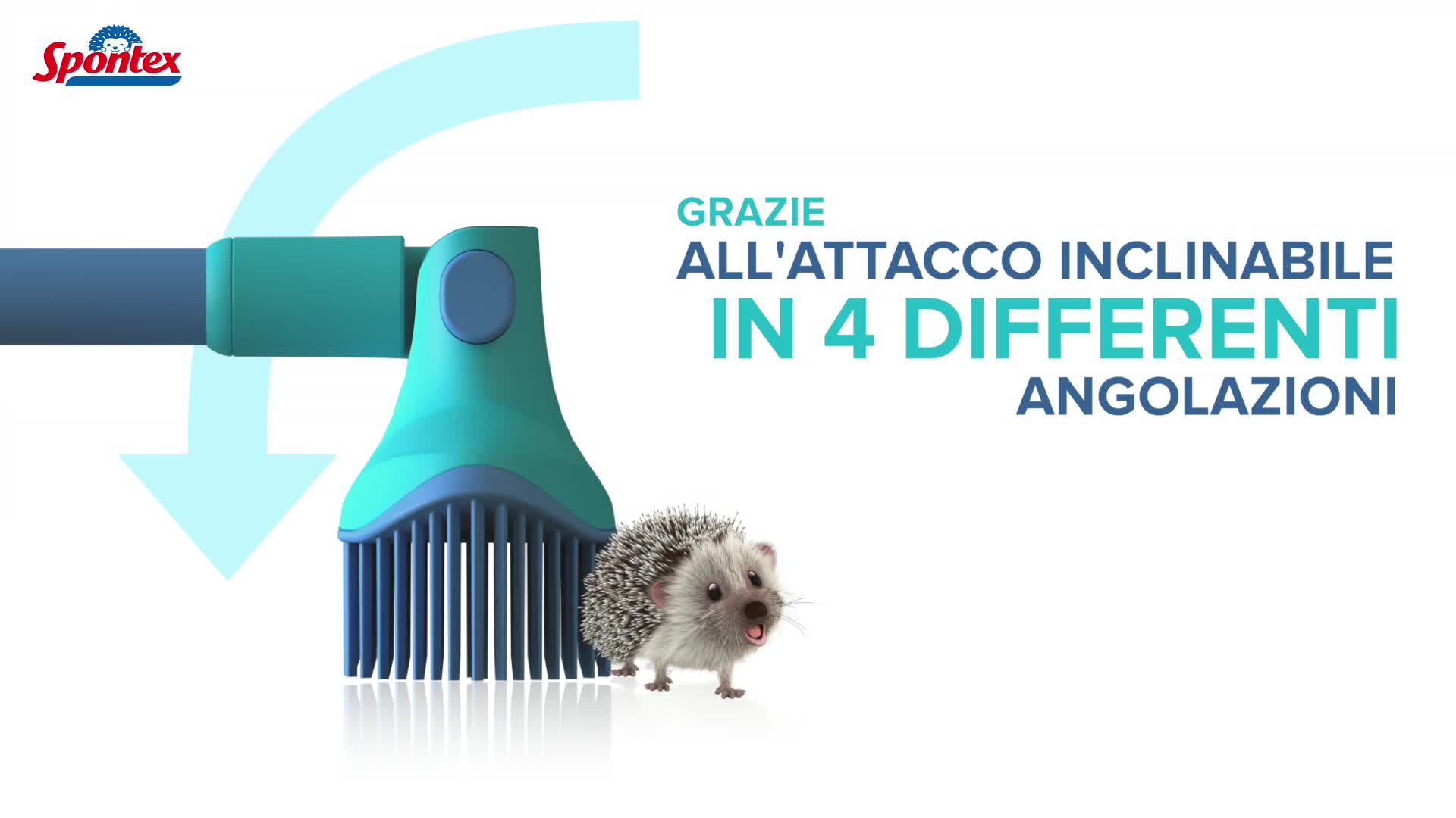 Spontex Set Scopa E Paletta In Silicone - Per Peli Animali E Pulizie Facili