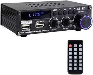 Amplificador de alto-falante para casa,Amplificador de potência de áudio de tamanho compacto AS-22 12 volts amplificador de som portátil amplificador de alto-falante para carro e casa
