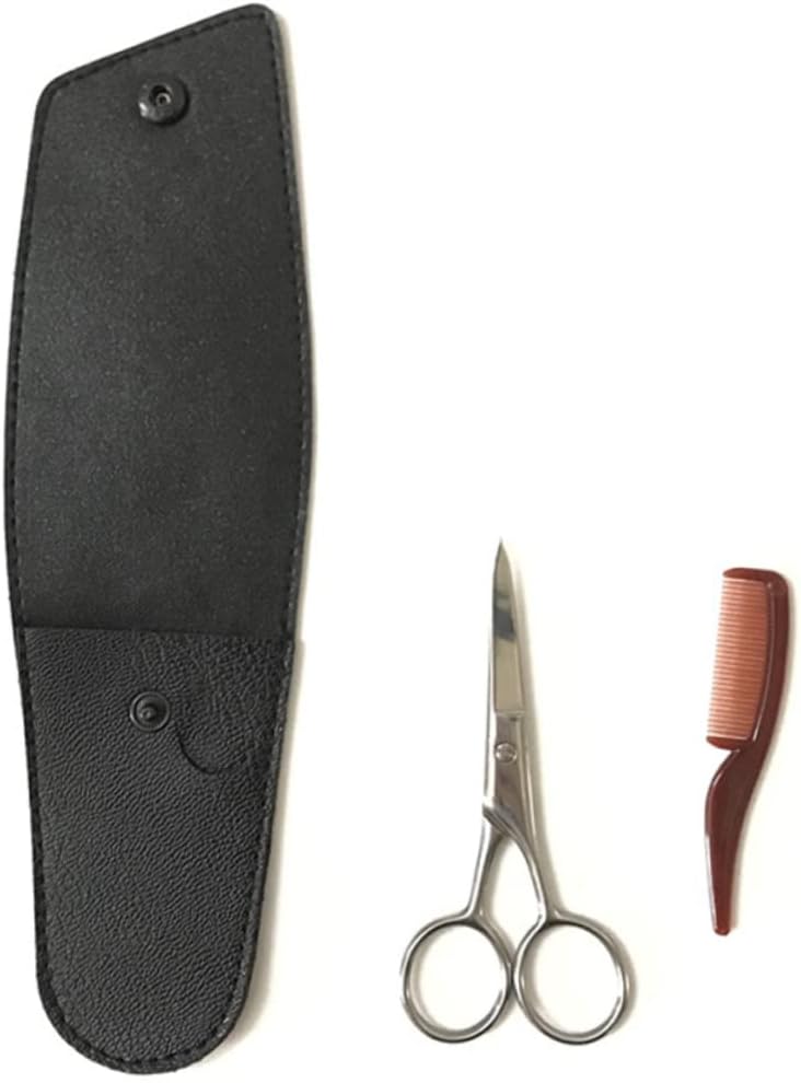 2sets Men Grooming Kit Eyebrow Scissor Mustache Beard Trimming Shears Hair Trimmers Professional Hair Care Tool