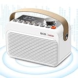 【Bluetooth 5.0/TF-Karte/USB-Laufwerk-Wiedergabe】3 Wiedergaben, so dass Sie immer mit diesem digitalen DAB-Radio sind.Das tragbare DAB-Radio mit fortschrittlicher Bluetooth 5.0-Technologie ermöglicht es Ihnen, sich schnell und einfach mit Ihrem Telefon, Tablet und anderen elektronischen Geräten in einer Sekunde zu verbinden.Nicht nur das, sondern es unterstützt auch TF- und USB-Stick-Eingang, dass Sie jede Musik, die Sie mögen, abspielen können.Die 3,5-mm-Kopfhörerbuchse dieses DAB-FM-Radios mit Bluetooth ist die große Ergänzung für persönliches Hören.