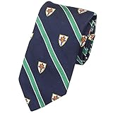 ポロ・ラルフローレン POLO RALPH LAUREN ネクタイ ロイヤルクレスト柄 紋章柄 ネイビー シルク100% 大剣幅約8cm イタリア製 メンズ [並行輸入品]