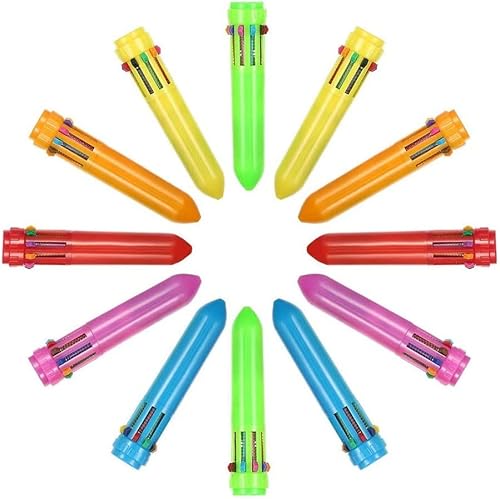 Miniatura 2 de Kaptin Paquete de 30 mini bolígrafos multicolor 10 en 1 de 0020in bolígrafos retráctiles bolígrafos multicolor bolígrafos para niños suministros