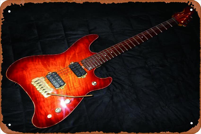 Plaque en métal Buck Dharma - 20,3 x 30,5 cm - Décoration murale vintage rétro