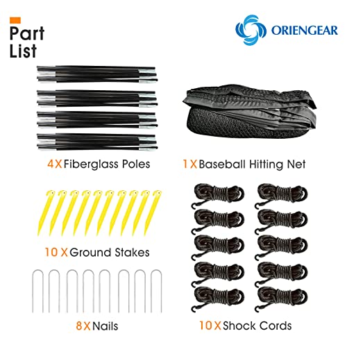 Hitting Cage Net Baseball Batting Cage 30Ft, Training Equipment Batting Cage Net, Golf Baseball And Softball Cage Net With Frame And Net, Backyard Hitting And Pitching Practice, 30 X 13 X 9 Ft #TOP6