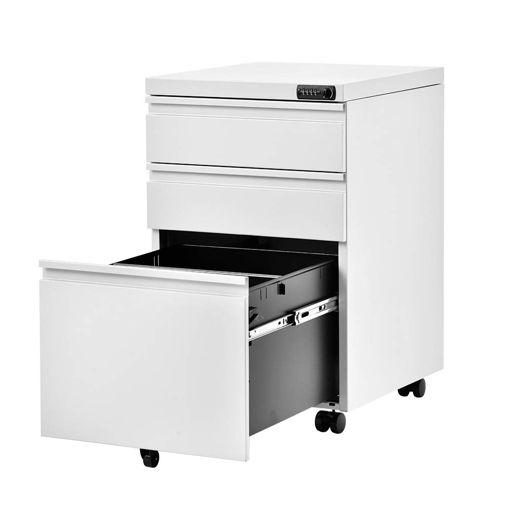 Amazon.co.jp: デスクワゴン サイドワゴン ラック ダイヤル錠