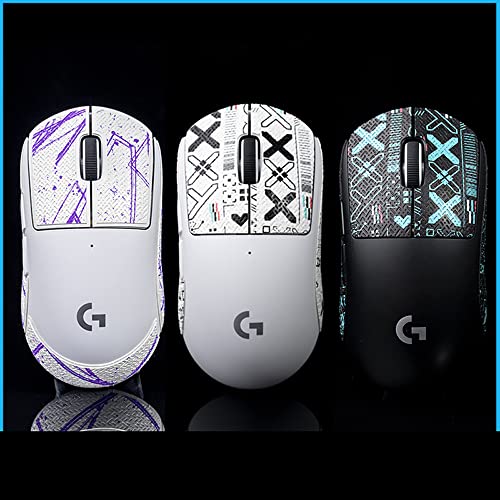 Btl Mouse Grip Tape For Logitech G Pro X Superlight Non Slip Suck Sweat Print Set-Blue #TOP1