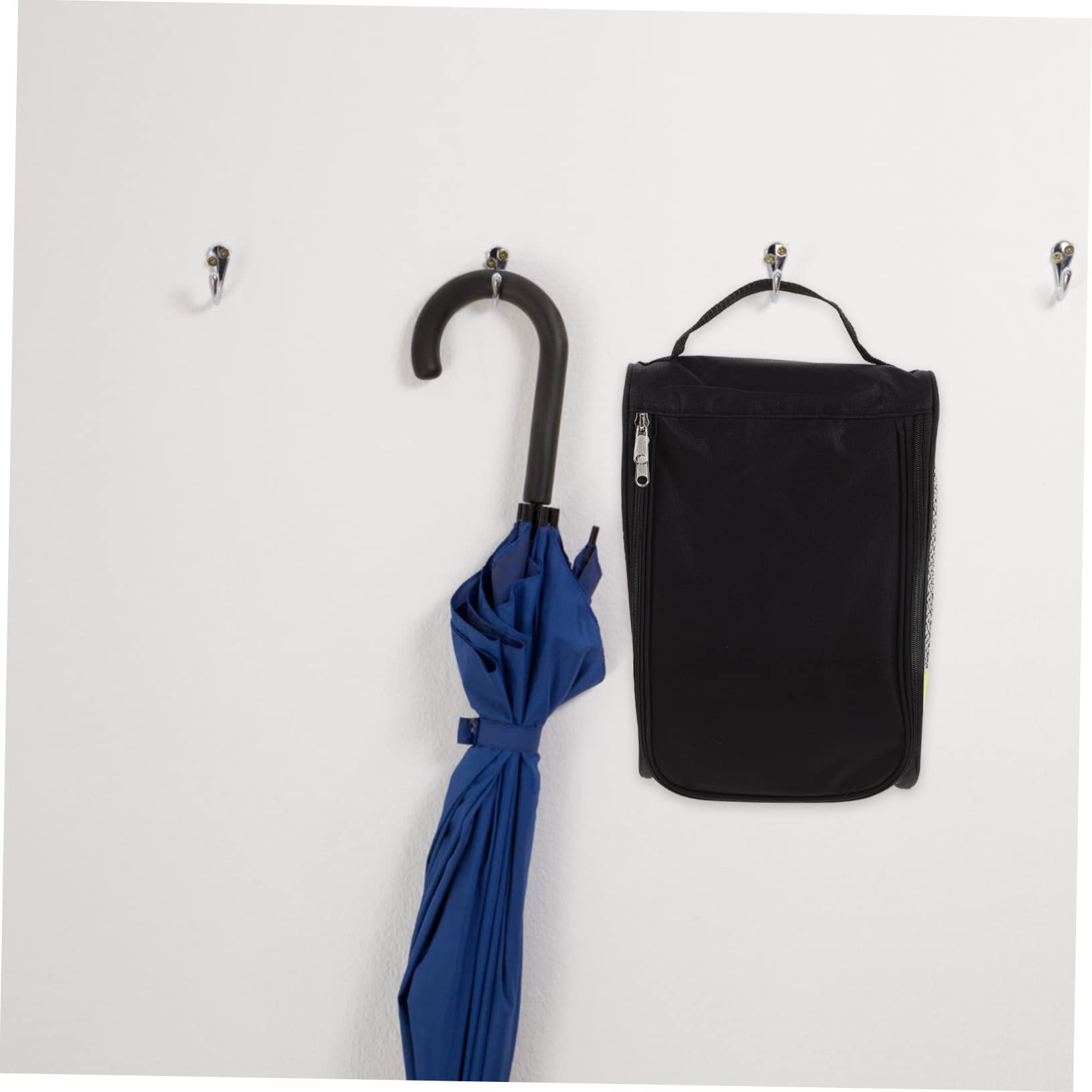 Anneome Bolsa Diseño Multiusos y Ventilación para Zapatos de Golf Cremallera de Poliéster Portátil Adecuado para Almacenamiento Diario y Tenis