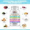 Soporte Inmune 8 en 1 con Quercetina, Zinc 50 mg, Vitamina C 1000 mg, Vitamina D3 5000 UI y Saúco, Equinácea, Jengibre para Adultos y Niños - Suplemento de Vitamina D Cápsulas Vegetales Cápsula 60 Unidades (Paquete de 1) 4