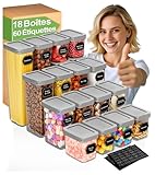 Gardez au Sec et Frais: Avec notre boite hermetique alimentaire de conservation avec couvercle hermétique, les objets dans la boite de rangement cuisine peuvent rester frais plus longtemps. De plus, leurs matériaux robustes garantissent une durée d'utilisation à long terme et vous offrent une solution de rangement fiable