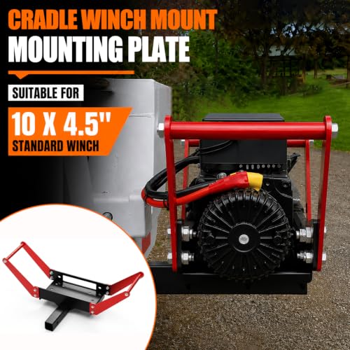 Image of TRUSOON Rigid Winch Cradle Mount, 2-Inch Hitch, for 8000-15000 lb Winches