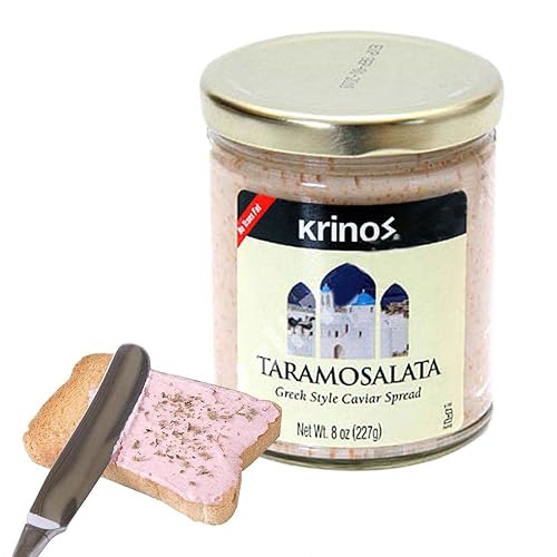 Krinos Taramosalata - Caviar de estilo griego para untar en tarro de 8 onzas