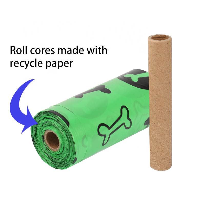 Image of dog poop bags-Eco-friendly and Biodegradable dog poop bags with a dispenser , lavender scented -13*9 inches: 240 bags(16 ROLLS)