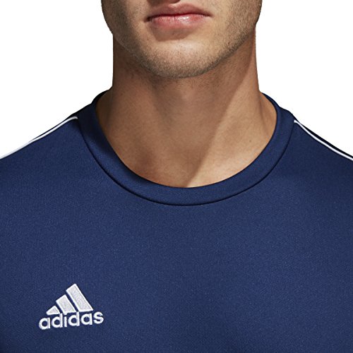 image for adidas Men's Core 18 Training Jersey, Dark Blue/White, Medium