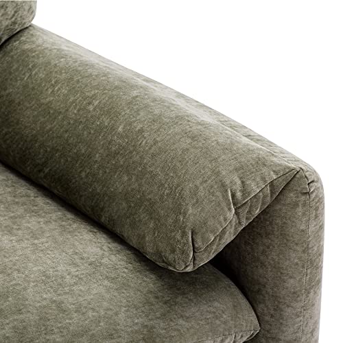 Sillón Plegable Chenille Verde Menta miniatura 4
