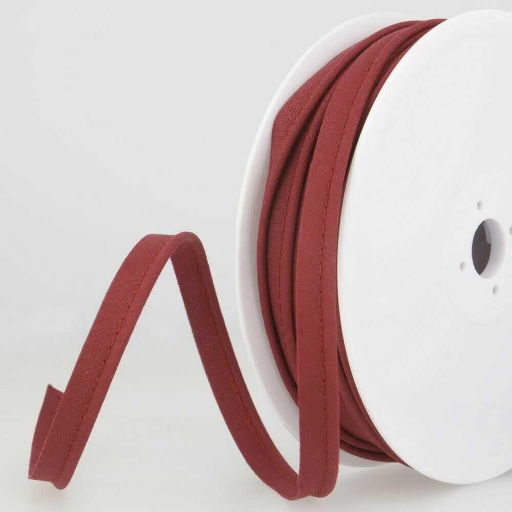 2mm Flanged Piping Cord 899D, 072 Burgundy, 2 Metres