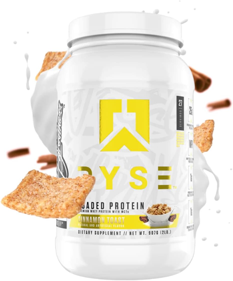 Ryse Loaded Protein Powder – Cinnamon Toast Flavor