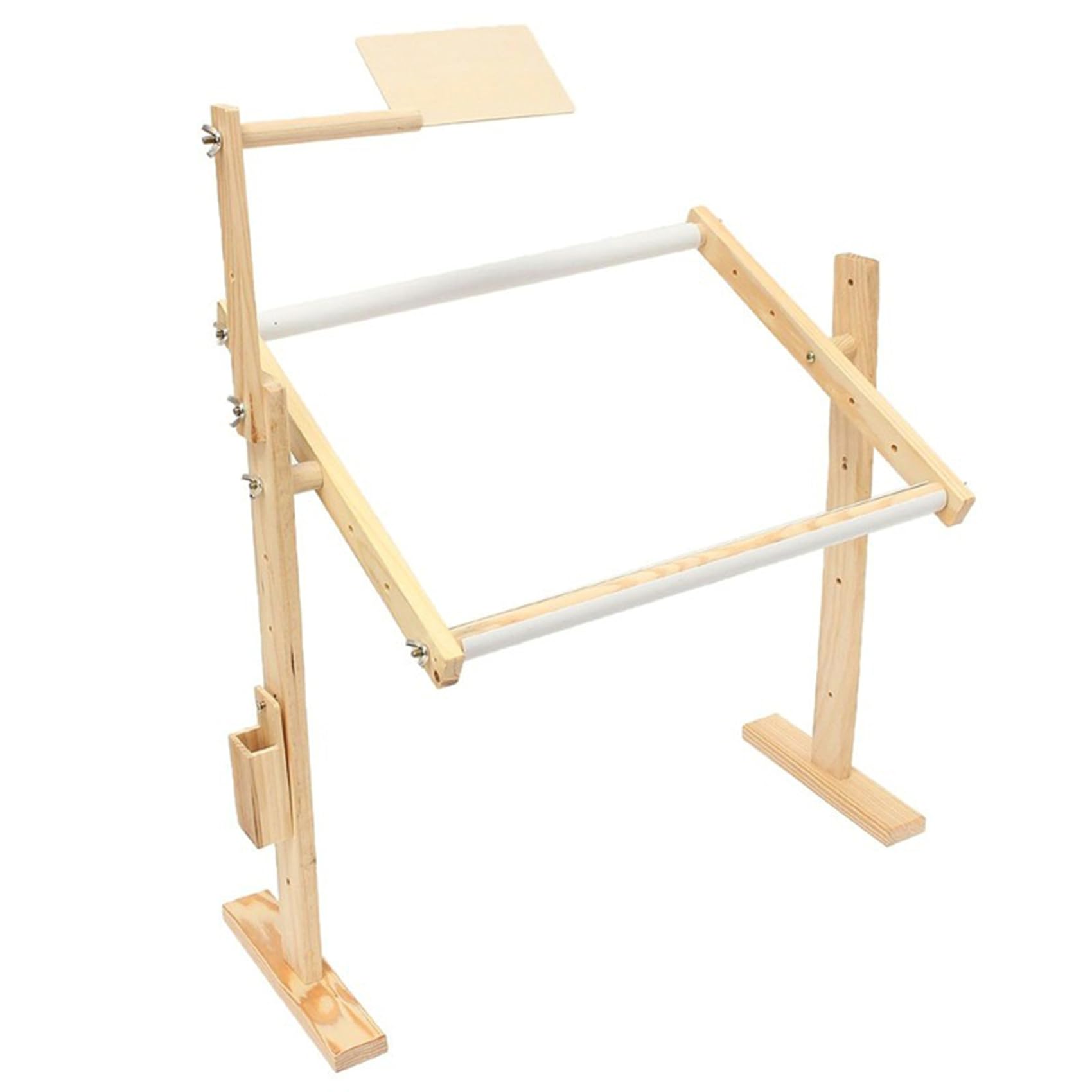 10X Adjustment Solide Cadres en Bois Point de Broderie au Point de Broderie Stand pour la Couture, Couture à la Main Outils à la Main Bracket