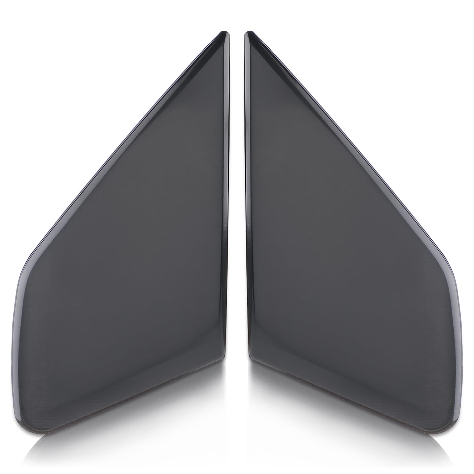 AUTOKAY 2pcs Front Door Garnish Window Glass Plate Trim Cap Fits for Honda Fit 2009-2013