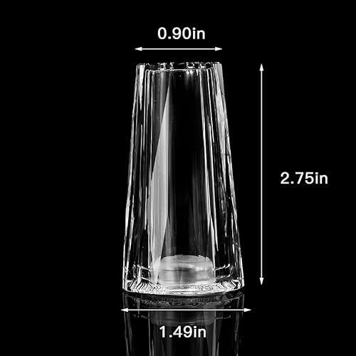 Miniatura 2 de Maxistal Juego de salero y pimentero, dispensador de especias, diseño recargable, coctelera de condimentos de cristal cortado, decoración de cocina