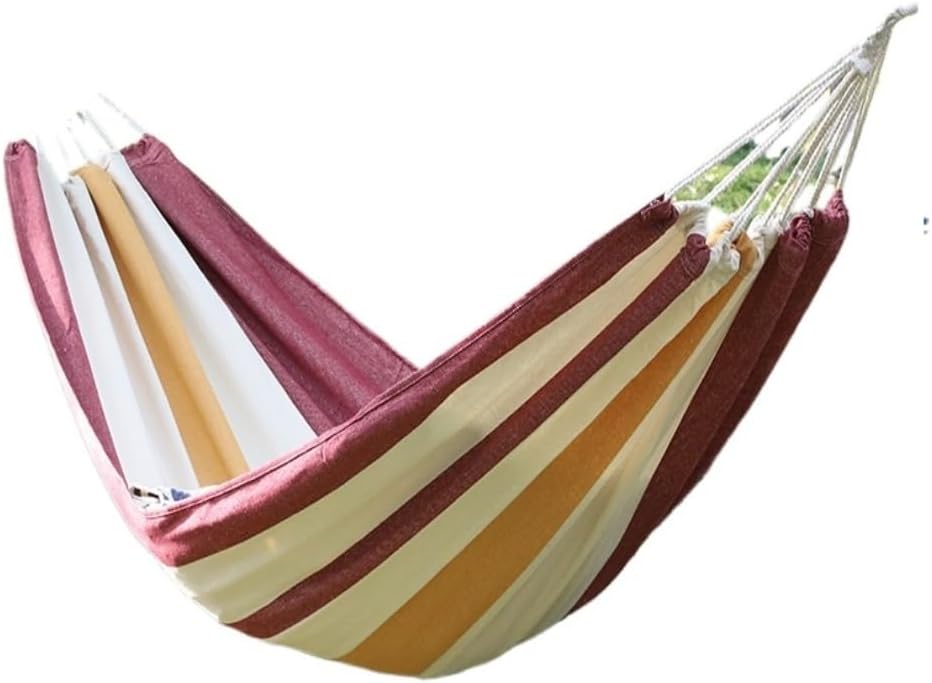 Hammock Double Thickened Cotton Canvas Camping Hammock Sheets Double Hammock Outdoor Camping Swing Dormitory Hanging Chair Hammock Outdoor(D)