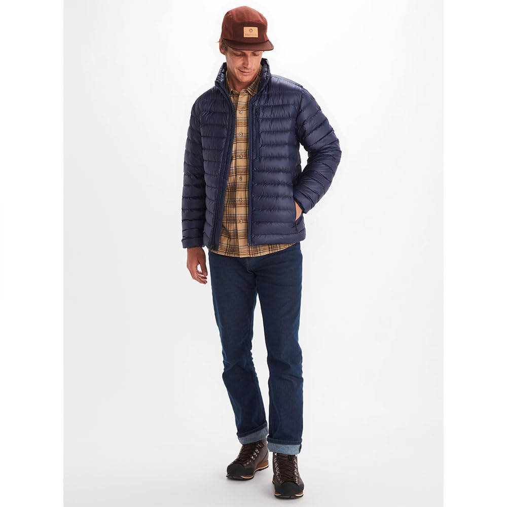 Marmot Highlander Down Jacket Chaqueta De Plumas Aislante Ligera, 700 Pulgadas Cúbicas, Chaqueta Para Exteriores, Anorak Resistente Al Agua, Resistente Al Viento Hombre