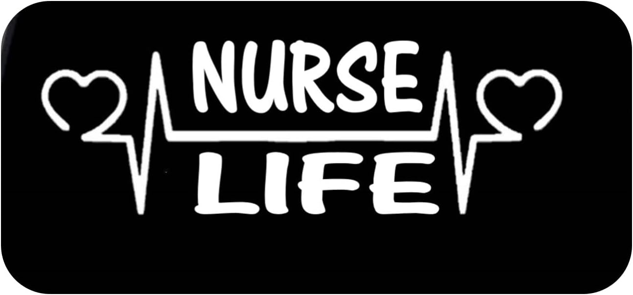 thatlilcabin - Nurse Life HEARTLINE AS842 8" Sticker Nurse Decal