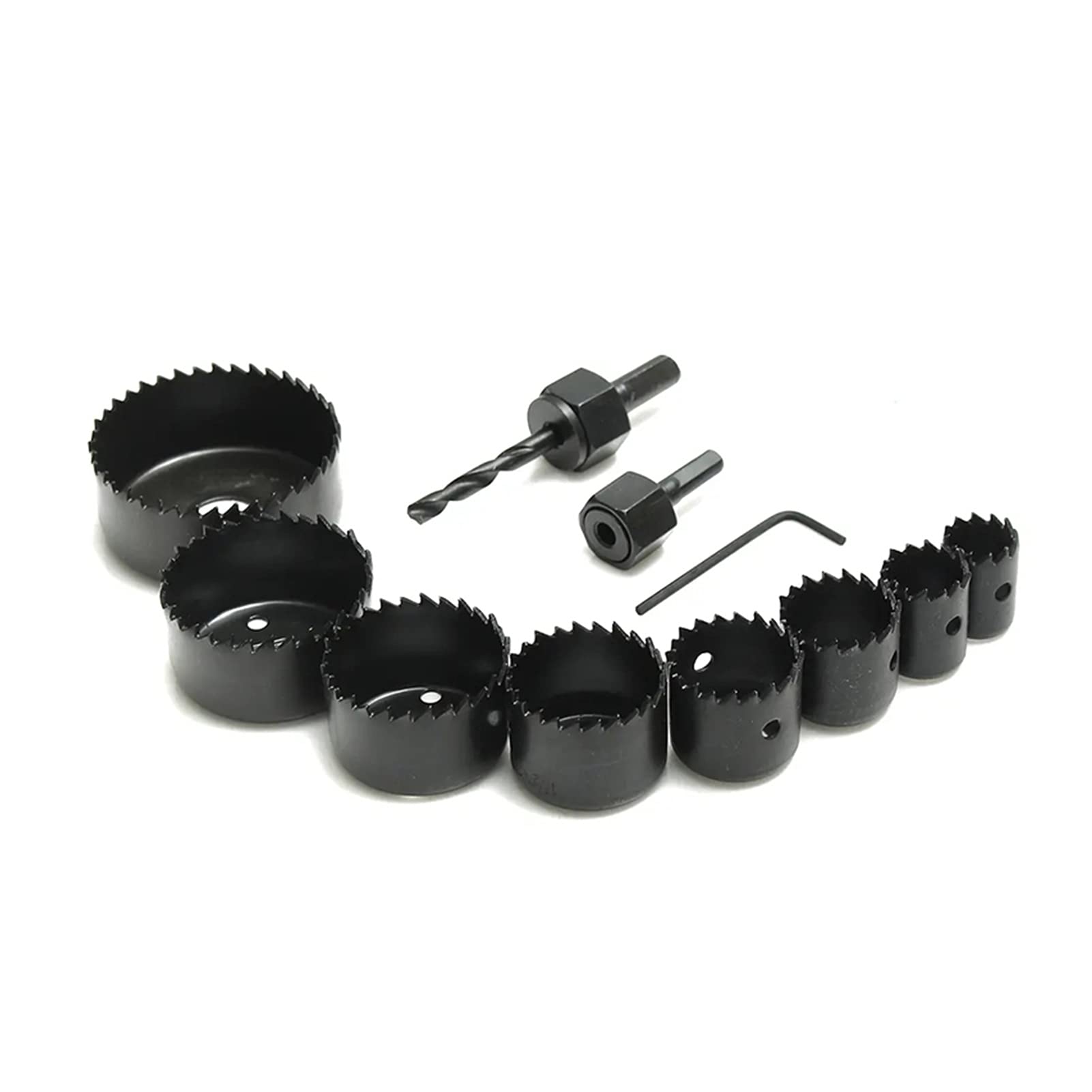 Zestawy wierteł 11 sztuk zestawu otwornic 19-64mm Węglowe wiertła do metalu do cięcia drewna i metalu