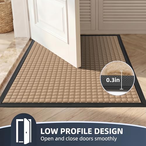 WELDUN Front Door Mat Outside Entrance, Heavy Duty Waterproof Doormat — view 6