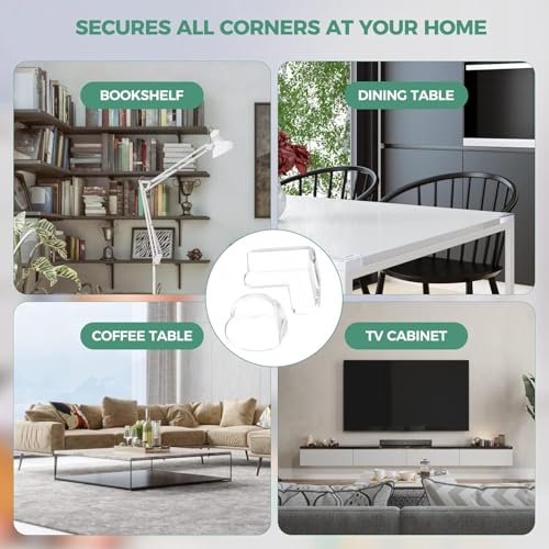 KESI ORNAMENTS 8 Pack Round Corner Protector Baby Proof Clear and Transparent Bumper for Baby Safety, Table Corner Protectors, Table Edge and Furniture Guards - Image 9 thumbnail
