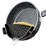 AAB Clip on Pasta Strainer for Pots pan Bowl of various sizes, Universal Snap Silicone Food Strainer...