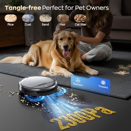 Robot Vacuum and Mop Combo, 2 in 1 Robot Vacuum Cleaner with WiFi/App, Smart Robotic Vacuums with Strong Suction, Schedule, Self-Charging, Slim, Quiet, Ideal for Hard Floor, Pet Hair, Low Pile Carpet by iMartine - Image 5