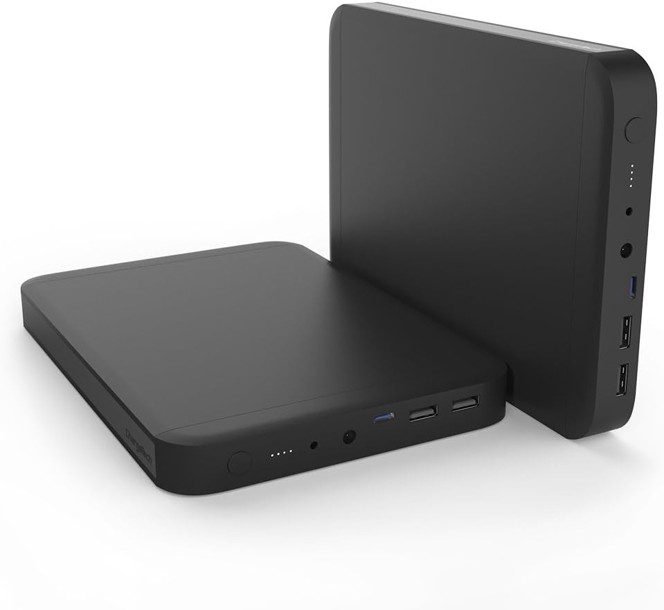 ChargeTech Portable Laptop Battery Pack (36,000mAh) - Portable Charger Powerbank is Compatible w/All Laptops and MacBooks (TSA Approved for Airline Travel) [Black]