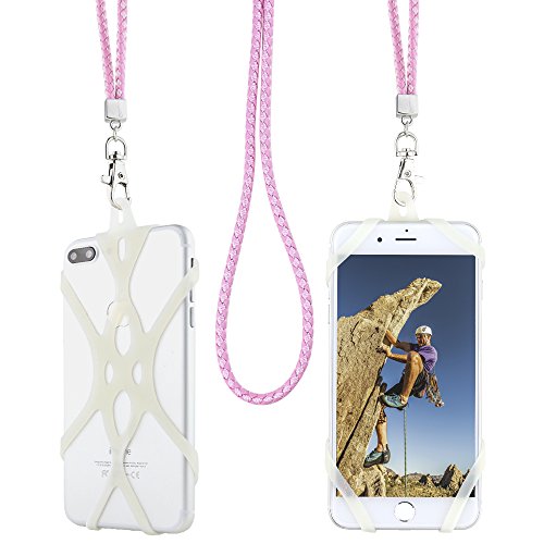 Gear Beast Cell Phone Lanyard, Mobile Phone Holder Case and Braided Neck Strap for iPhone Xs Max Xr X 8 7 6S 6 Plus Galaxy S10e S10 S9 S8 Plus Note 9 8 Pixel 3 XL & More