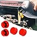 Ywdiml 5 Gallon Car Gas Can Cap, 4PCS Coarse Thread Vehicles Fuel Cap Replacement for Gasoline, Portable Fuel Tank Lid for Improved Sealing Transportation, Fit Most 1/2.5/10 Gallon Gas Can (Red)
