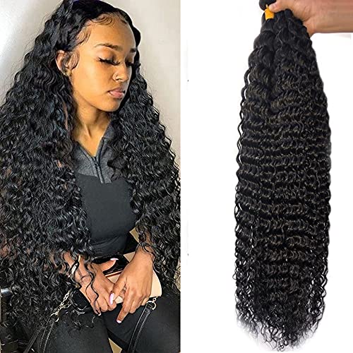 8-40inch Brazilian Kinky Curly 3 Bundles 100% Virgin Jerry Curl Human Hair Bundles Remy Wet and Wavy Human Hair Weave Bundles (20 20 20inch, curly wave)