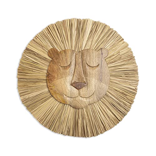 Crane Baby Safari Nursery And Toddler Room Décor, Wooden Animal Wall Décor For Boys And Girls, Lion, 21" X 21" #TOP20