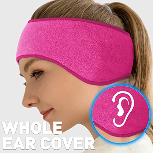 Image of Fleece Ear Warmers /Muffs Headband for Men & Women Kids Perfect for Winter Running Yoga Skiing Work Out Riding Bike in Cold and Freezing Days