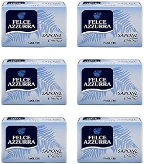 Paglieri: "Felce Azzurra" Soap Bar "Classico" Classic Scent * 3.5 Ounces (100g) Package (Pack of 6) * [ Italian Import ]