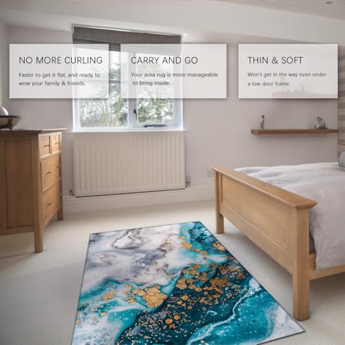 Tapis lavable antidérapant 80x150cm pour sol glissant - 5