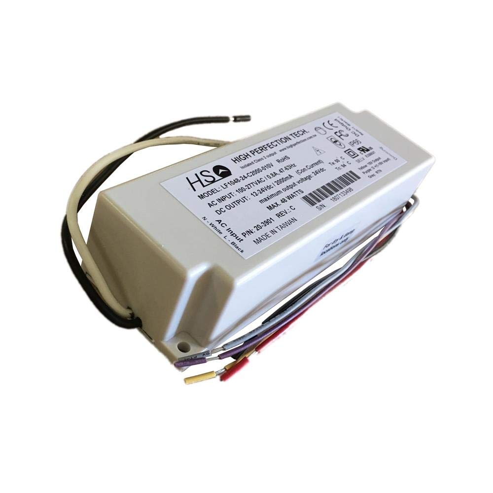 High Perfection LF1048-24-C2000-010V 2000Ma, 0-10V Dimmable, 48 Watt Maximum