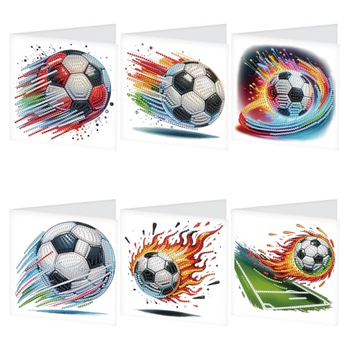 Cartes de football peinture diamant à offrir en cadeau original pour fans et supporters